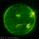 An image of the flare on the Sun’s corona, captured by the Solar Dynamics Observatory on the morning of July 3.
